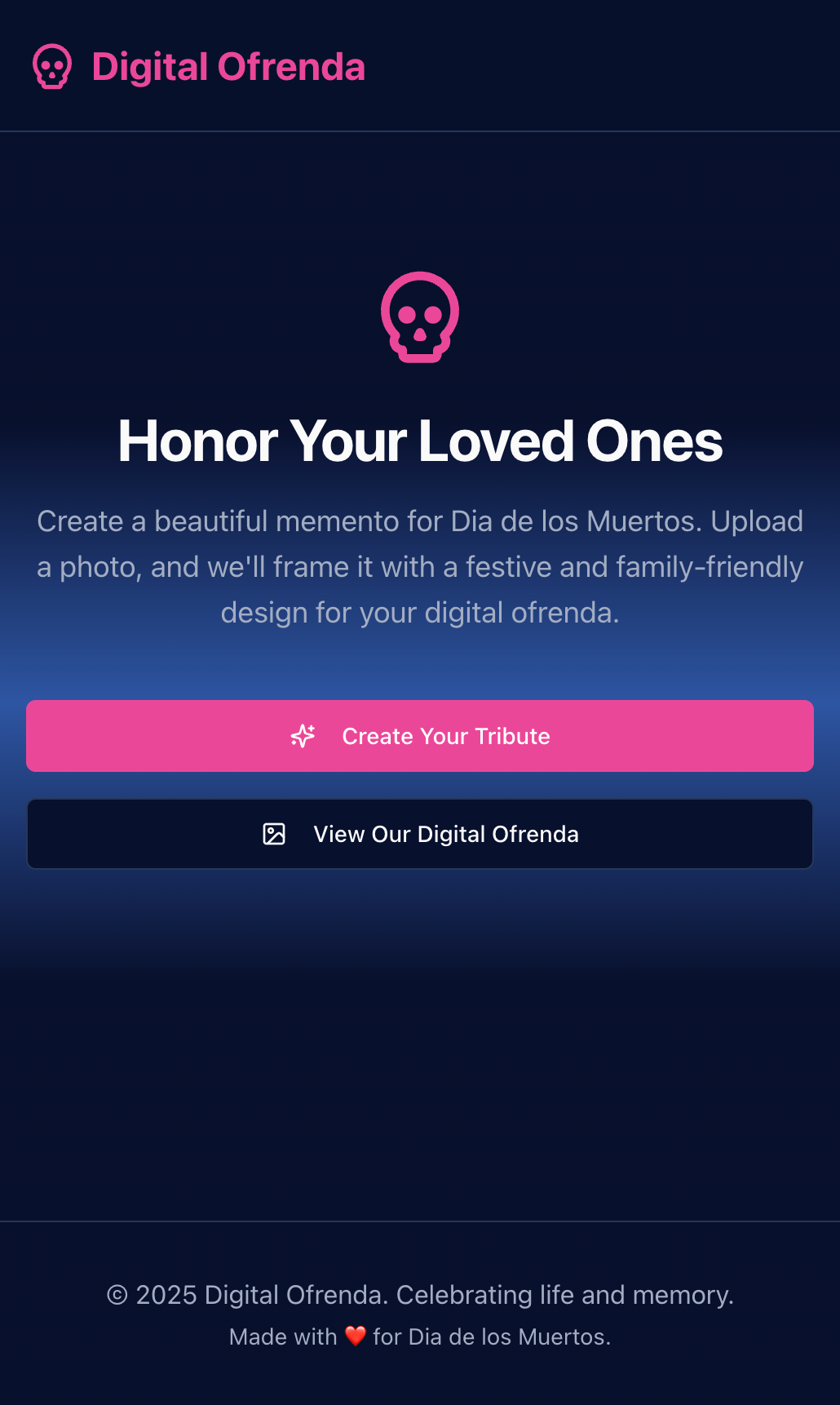 Landing page with CTA